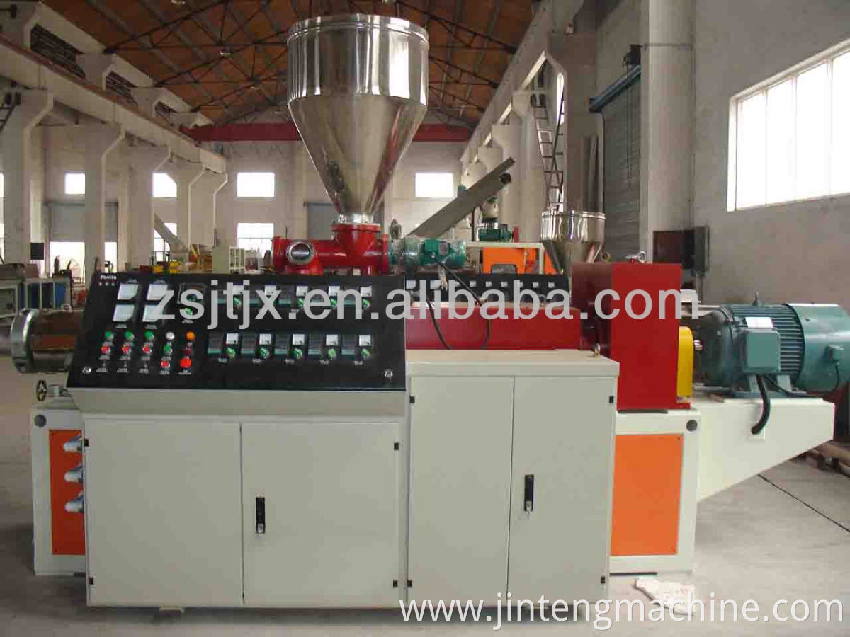 92/188 conical twin screw extruder for PVC pipe,profile,sheet,wood,granules,wpc/conical twin extruder